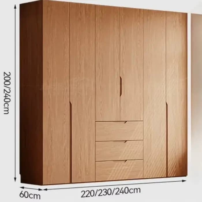 Armoire d'angle avec portes en bois