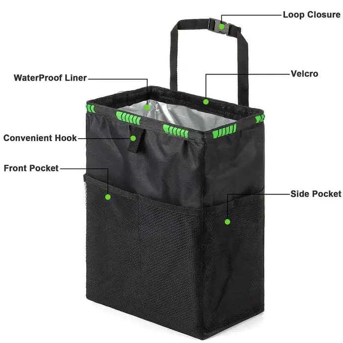 Poubelle de voiture pliable pour rangement intérieur