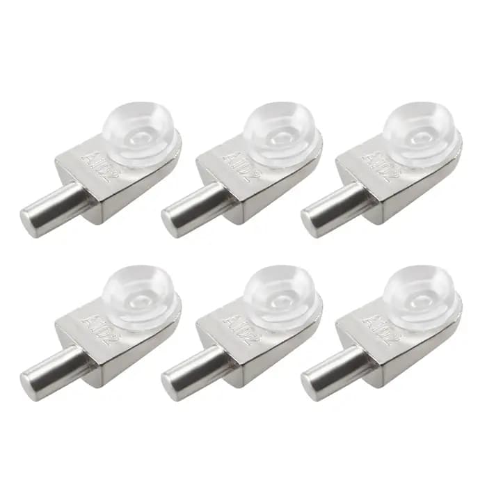 Chevilles de Support d'étagère en alliage de Zinc, plaque de serrage en verre, Support de séparateur