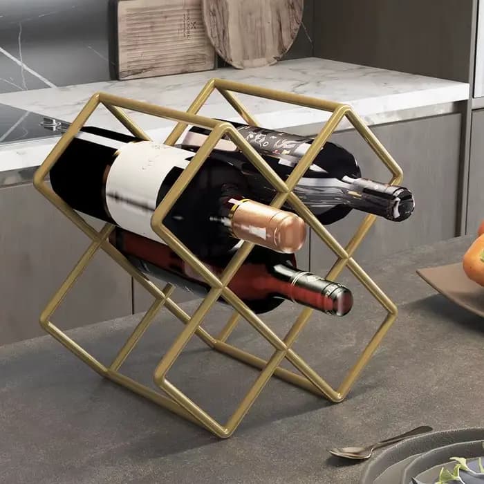 Casier à vin ménage lumière luxe losange treillis armoire à vin support de rangement bouteilles de vin