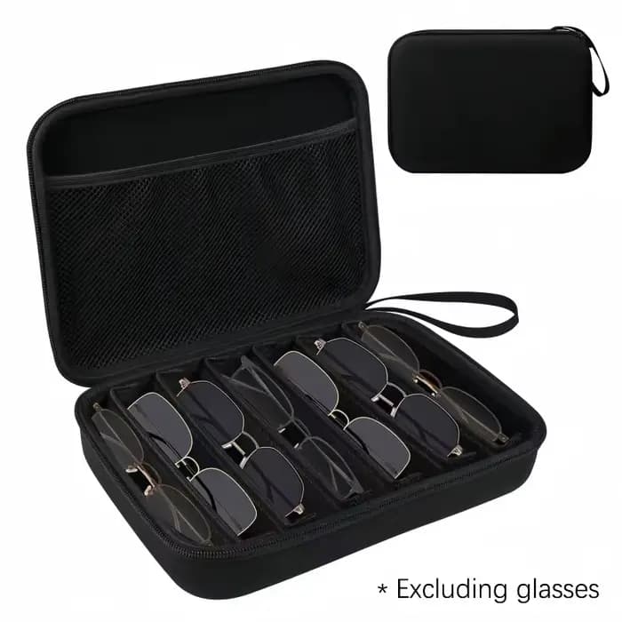 Boîte de rangement pour lunettes réglable à 6/7 compartiments | Organisateur