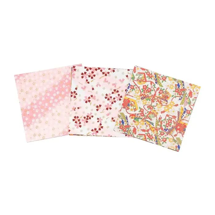 Lot de 20 fleurs décoratives pliables de style japonais