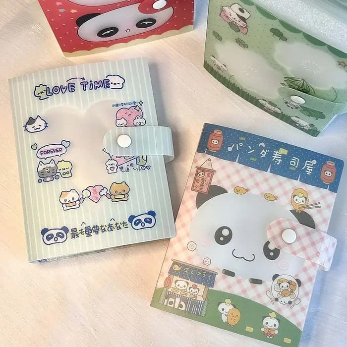 WAKAWAKA A6 classeur de rangement Kawaii organisateur de documents avec motif trèfle Vintage Showa Style page fixe