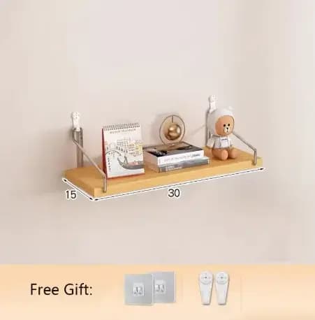 Étagère murale flottante en bois, support de rangement mural, étagère murale sans perçage, pour bibl