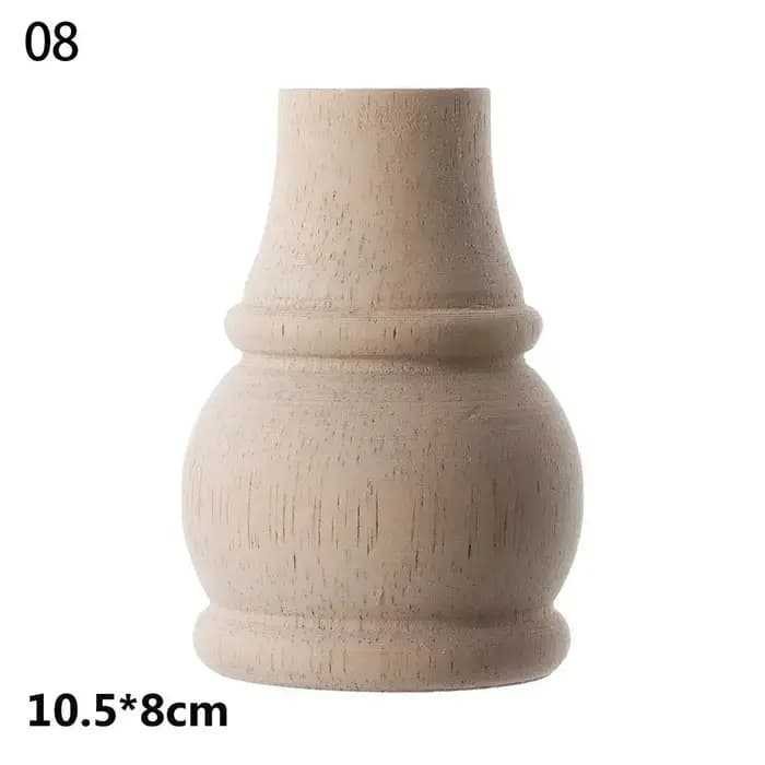 Pieds de meuble en bois naturel