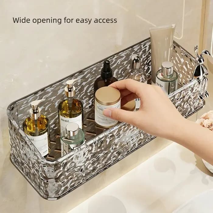 Étagères de salle de bain avec drainage inférieur