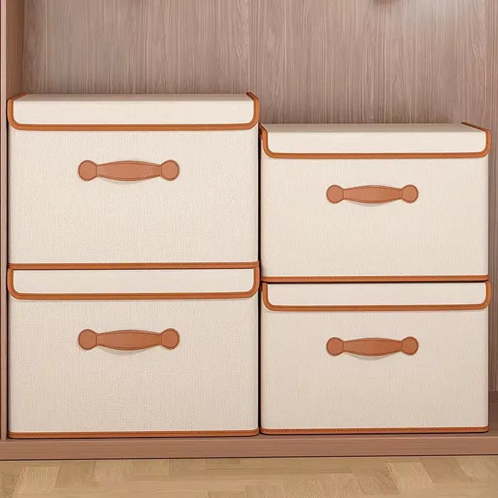 Boîte de rangement pour vêtements avec couvercle