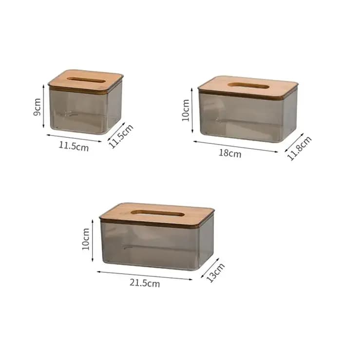 Boîte à mouchoirs transparente rectangulaire Simple, boîte en papier, porte-mouchoir carré, outils de stockage du papier, conteneur de stockage de mouchoirs
