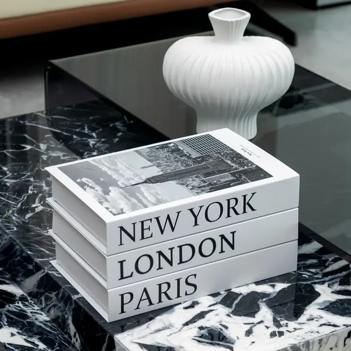 Boîte de rangement de luxe en forme de faux livre