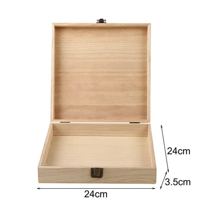 Boîte de rangement de bijoux en bois classique