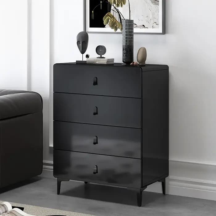 Meubles de salon modernes : Vitrine créative et élégante de style crème