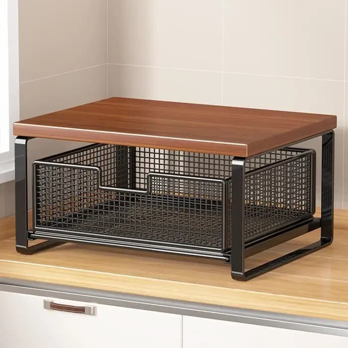 Support d'imprimante à double niveau avec espace de rangement