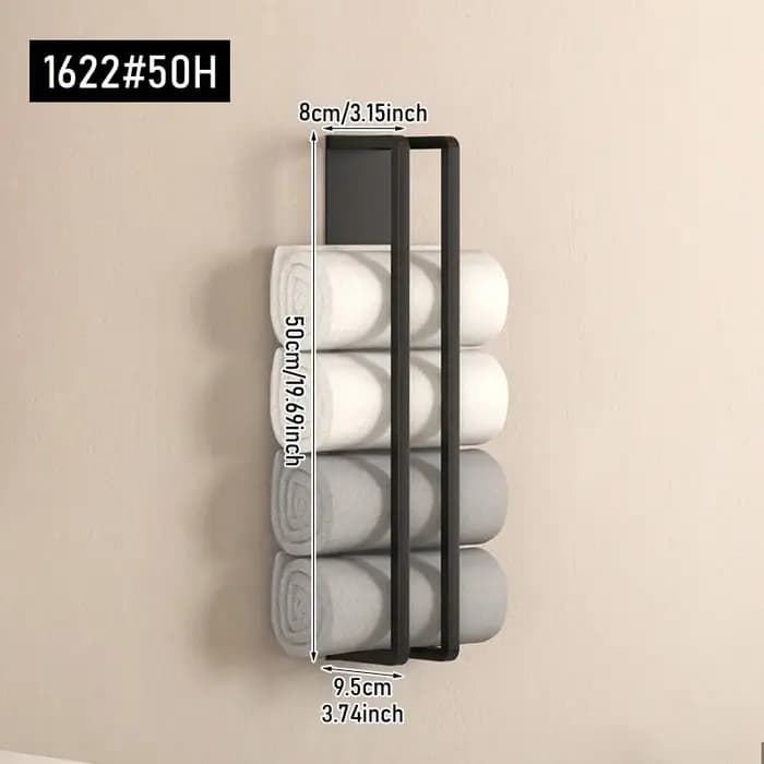 Porte-serviettes mural pour salle de bain