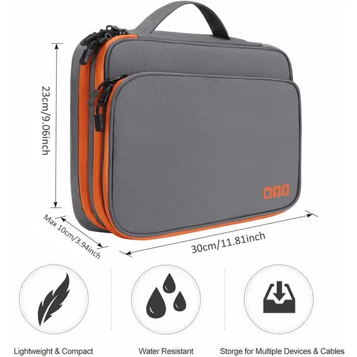 Sac de rangement pour câbles, organiseur électronique numérique, pochette portable pour câbles USB,
