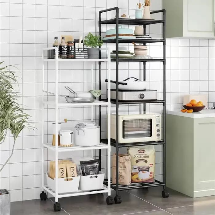 Meuble de rangement et étagère portable sur pied pour la maison - adapté à la cuisine