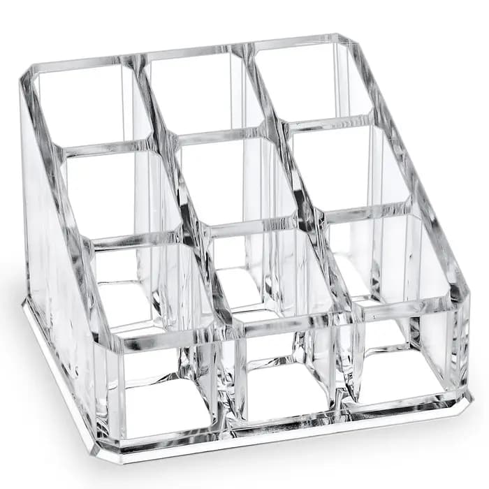 Boîte de rangement de rouge à lèvres à 9 grilles