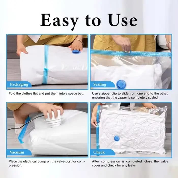 Sacs de rangement sous vide pour vêtements