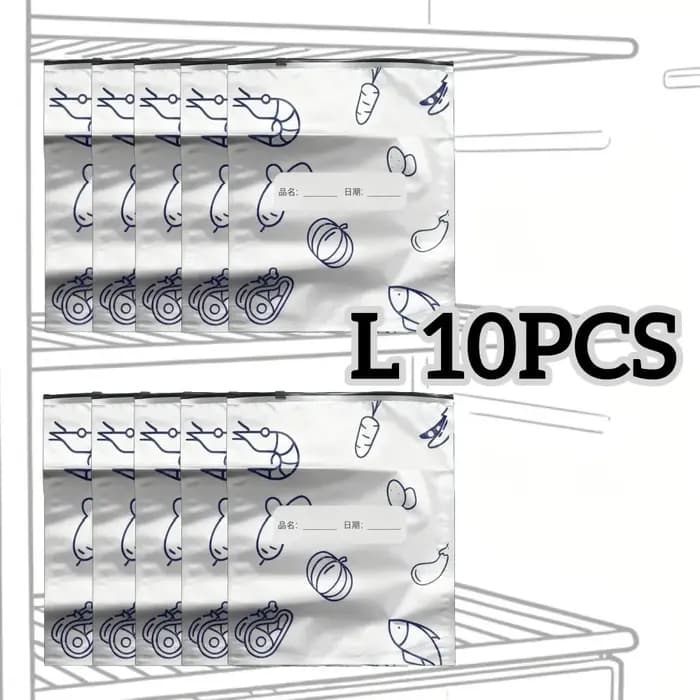 Sacs de conservation en aluminium 30/10 pièces S/M/L, organisateurs scellés pour congélateur, emballage alimentaire réutilisable, sacs anti-odeurs pour garde-manger