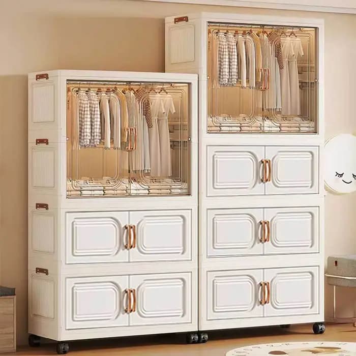 Armoire pour enfants, armoire de chambre à coucher, armoire pour bébé, armoire de rangement pour vêtements, armoire en plastique pliable simple, vente directe