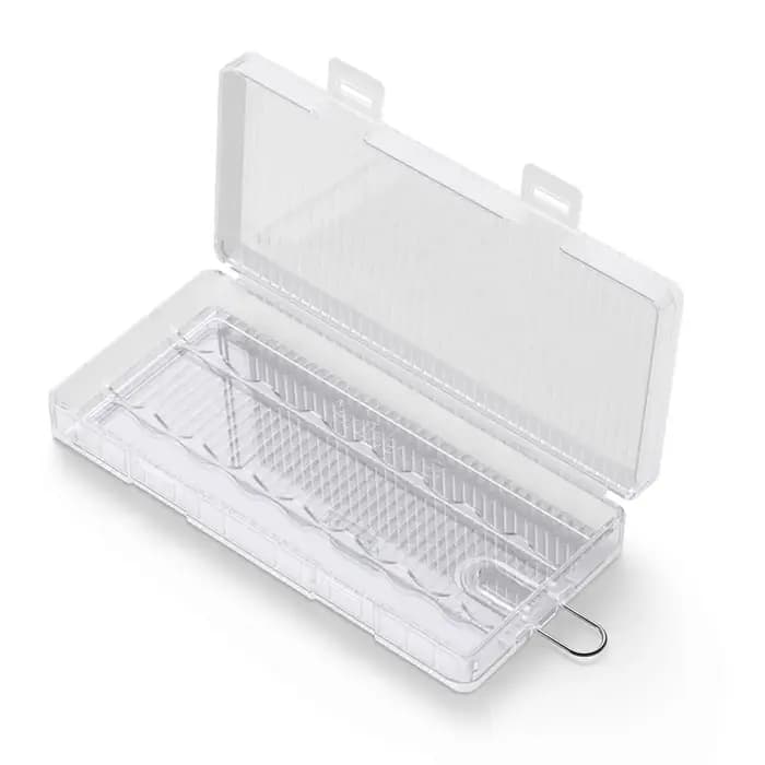 Boîte de rangement pour piles AA Soshine, 5 pièces, 8 emplacements, boîtier en plastique rigide avec clips pour le stockage des piles AA.