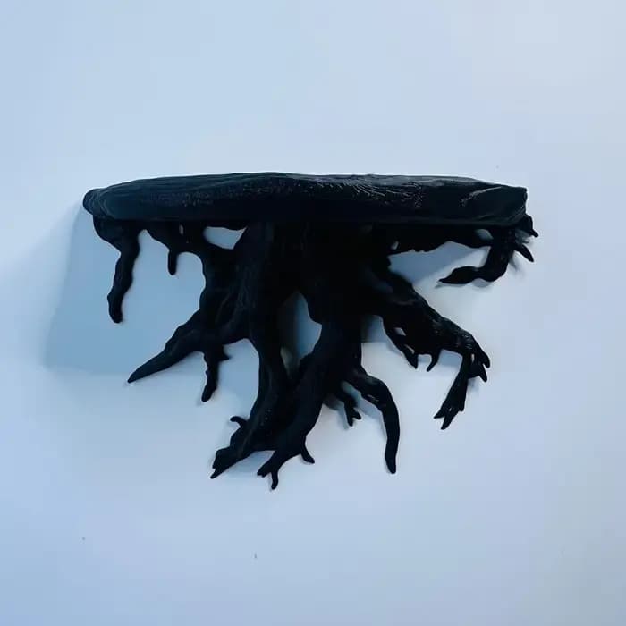 Étagère murale en forme de racine d'arbre imprimée en 3D