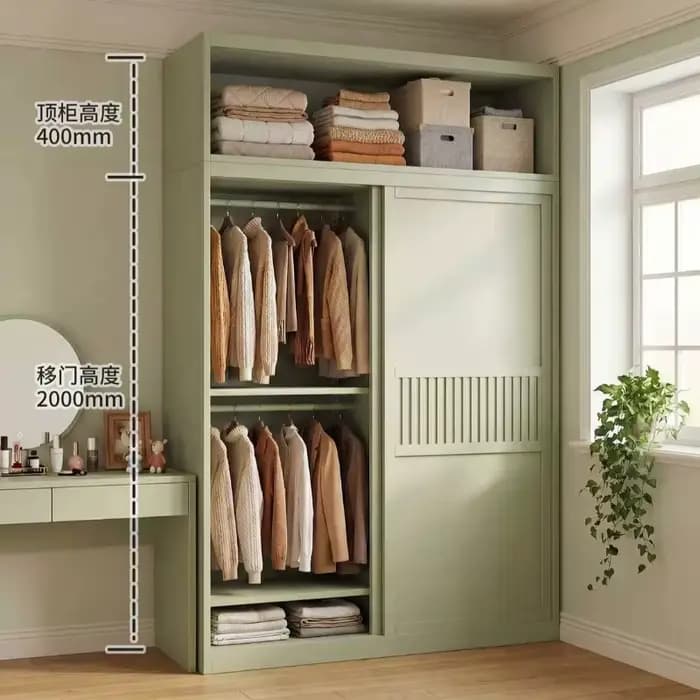 Armoire coulissante de rangement pour chambre à coucher