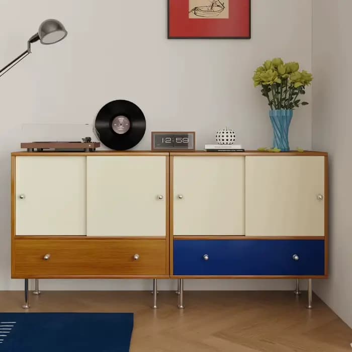 Meubles de rangement vintage pour café, vitrines de style français, armoires pour objets de collection, meubles de salon avec tiroirs, meubles pour la maison
