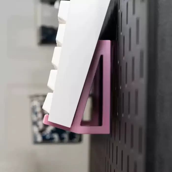 Keebox – cintre mural pour clavier mécanique, crochet d'impression 3D pour clavier IKEA Skadis, crochet pour panneau perforé, mur d'affichage
