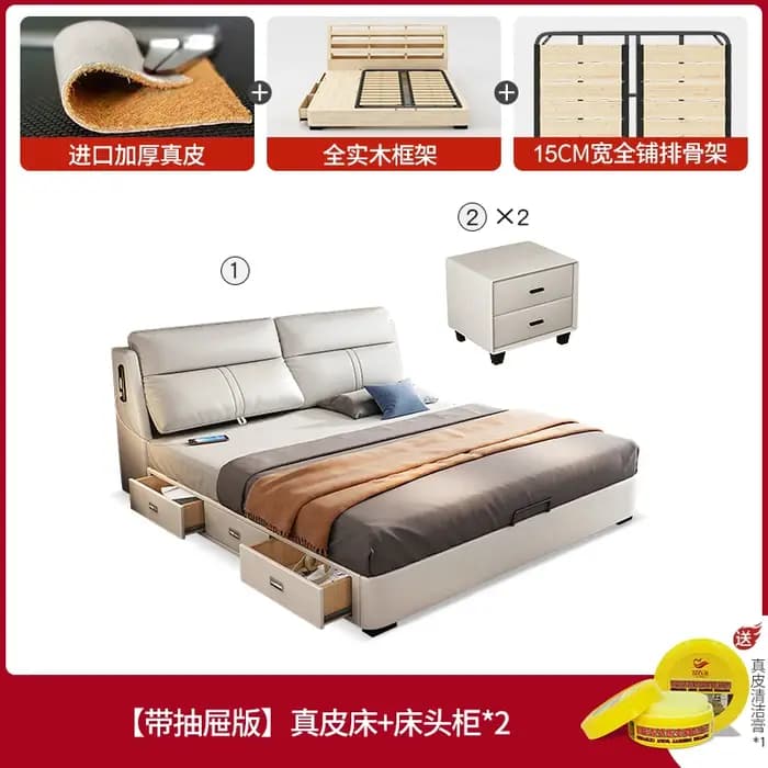 Chambre de luxe lit Table de chevet adolescentes multifonctionnel enfants lit réglable moderne Muebles Para dortoir meubles