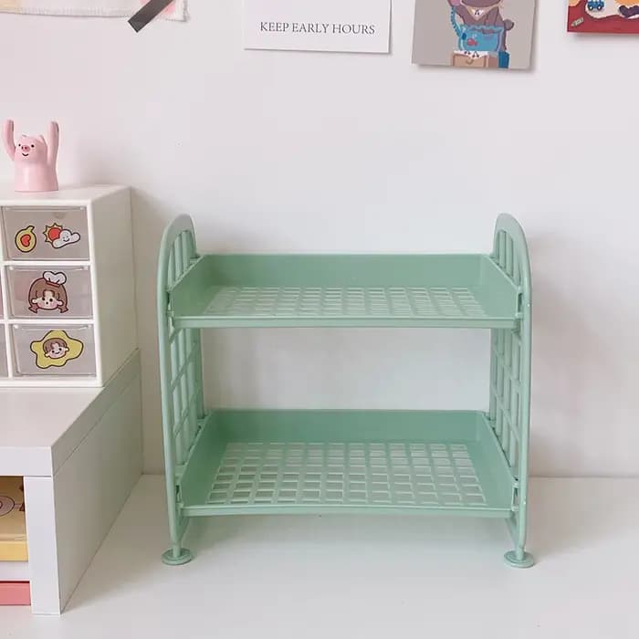 Étagère de rangement horizontale de bureau au design élégant, simple, multi-niveaux, pour dortoir et