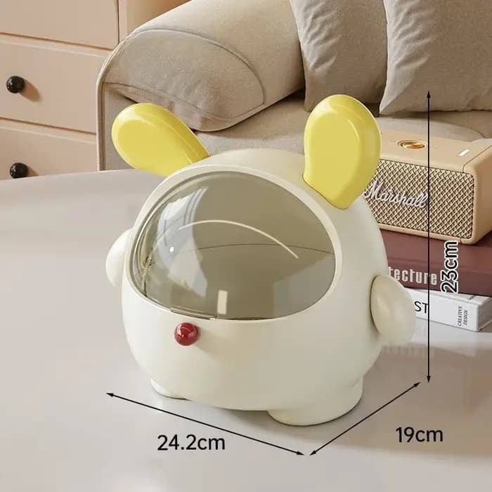 Boîte de rangement de bureau kawaii coréenne en forme de lapin
