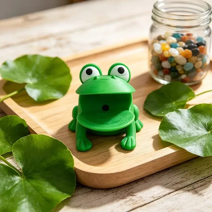 1 support de rangement en forme de grenouille pour éponges