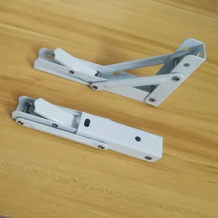 Supports d'étagère pliables blancs de 6 pouces