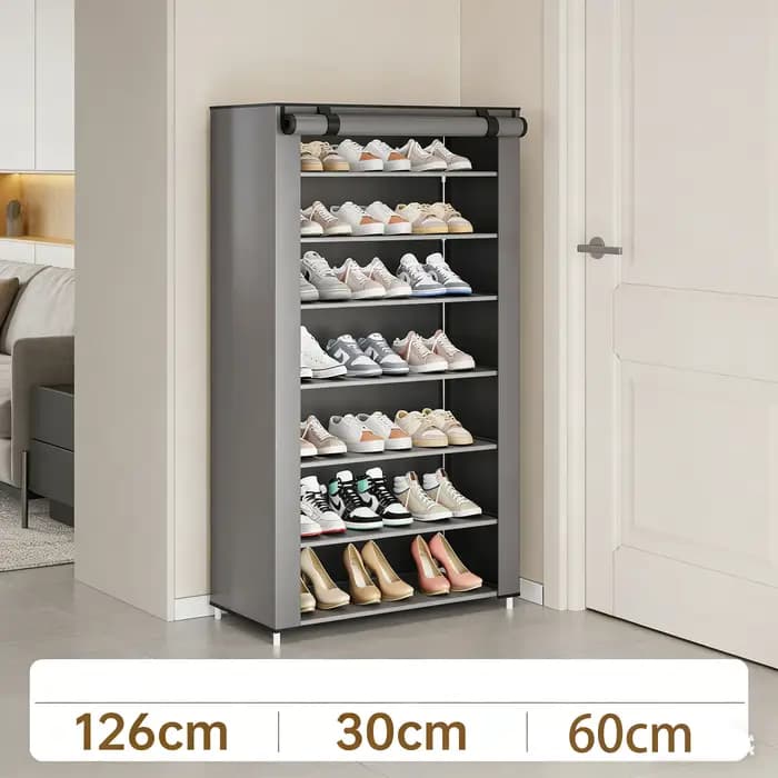 Étagère à chaussures simple avec rangement anti-poussière