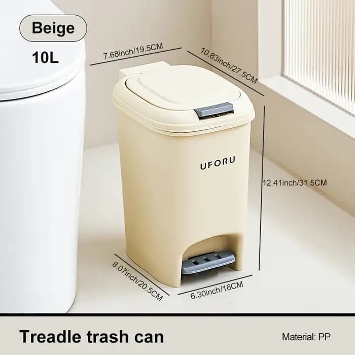 UFORU 10L bacs de rangement de déchets de luxe de grande capacité pour salon cuisine et salle de bai