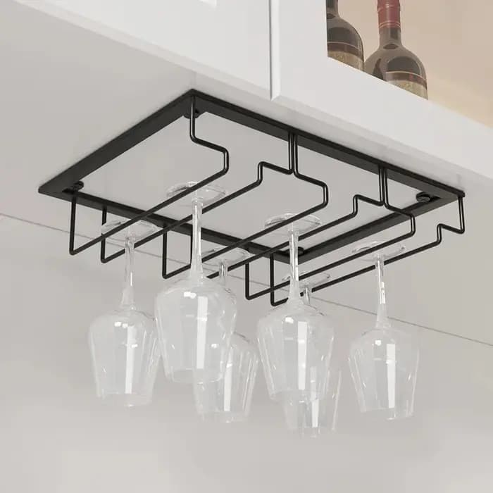 Support de rangement suspendu pour verres à vin rouge