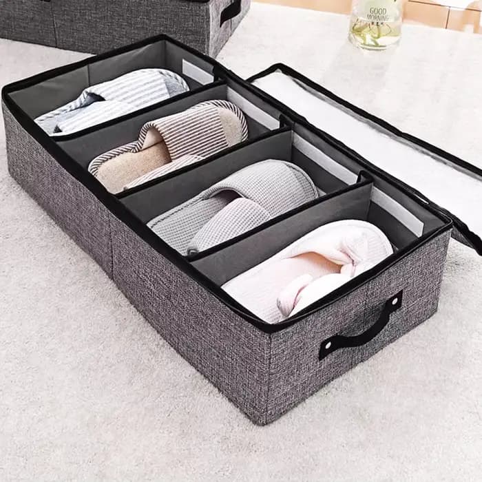 Boîte de rangement transparente pour chaussures, armoire à chaussures domestique peu encombrante, armoire à chaussures sous le lit, boîte de rangement anti-poussière pour chaussures et bottes