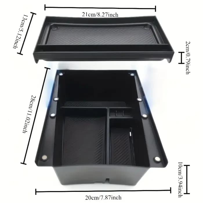 Boîte de rangement pour voiture Lcars, adaptée à la console centrale Kia Ev3, boîte de rangement pou