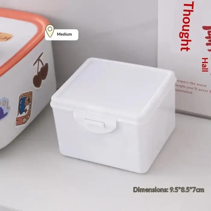 Boîte de rangement de bijoux pour bureau, organisateur compact pour cartes d'identité, photos et col