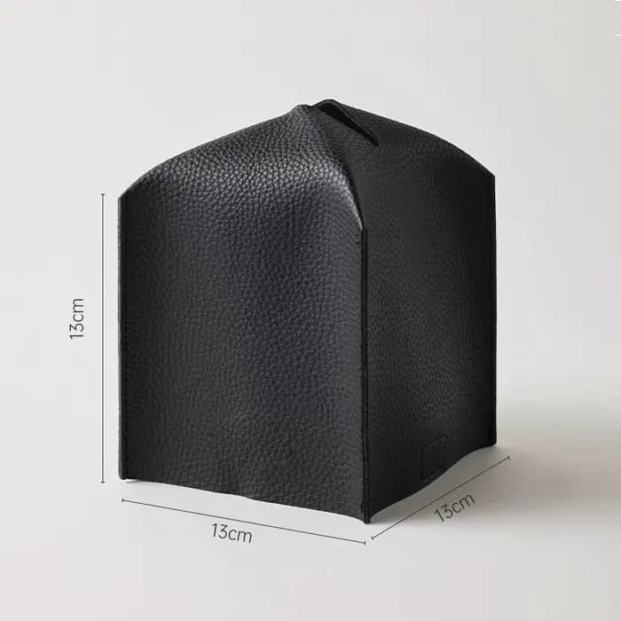 Boîte à mouchoirs tissée en damier