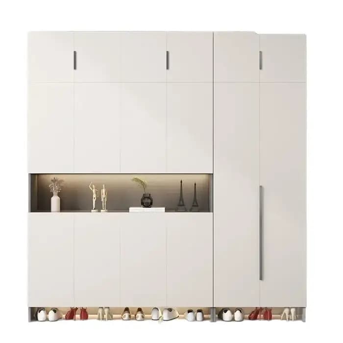 Armoire à chaussures de salon en bois massif