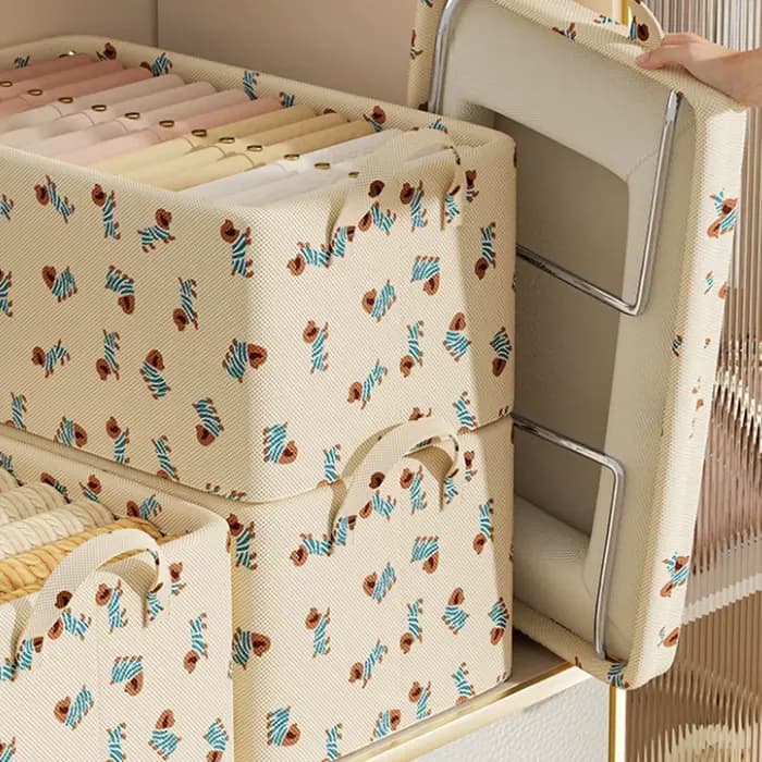 Boîte de rangement pour vêtements en tissu épaissi