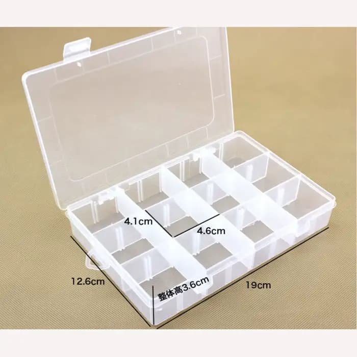 Boîtes de rangement en plastique détachables à 12 grilles multiples, bacs pour outils, bijoux et mat