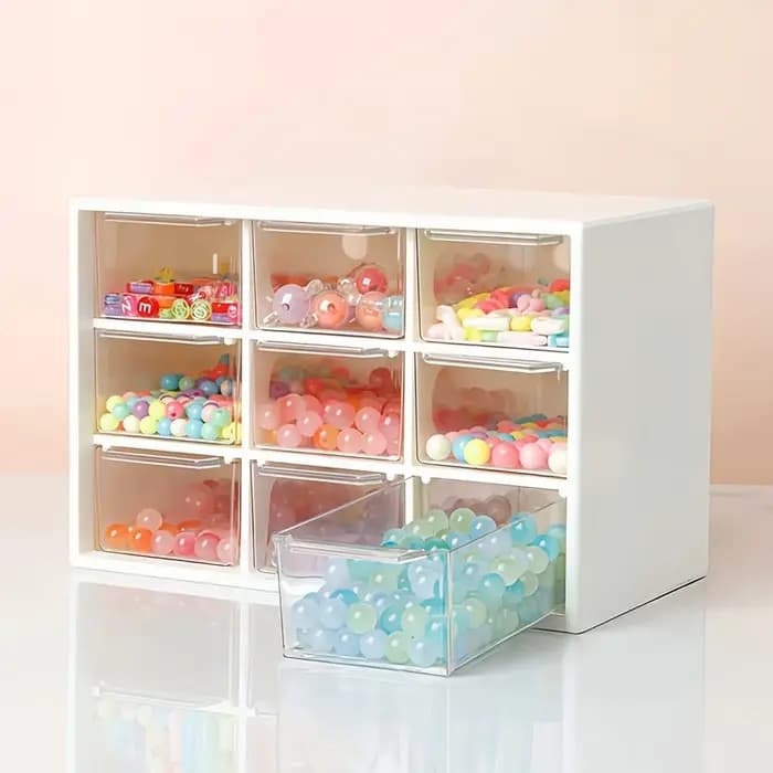 Boîtes de rangement de bureau à 9 compartiments
