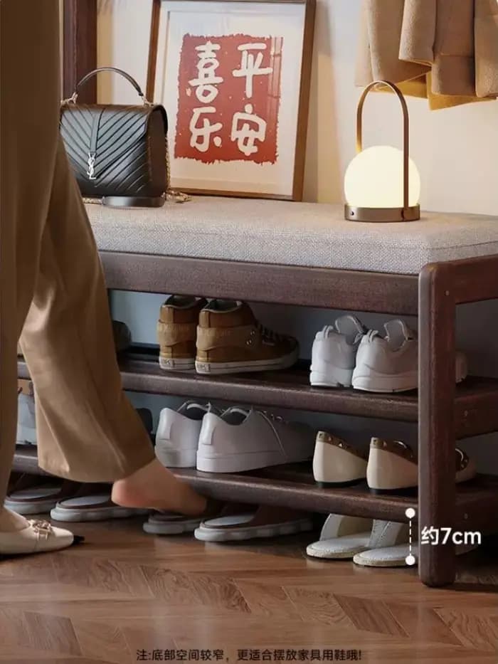 Porte-chaussures et porte-manteau pour entrée
