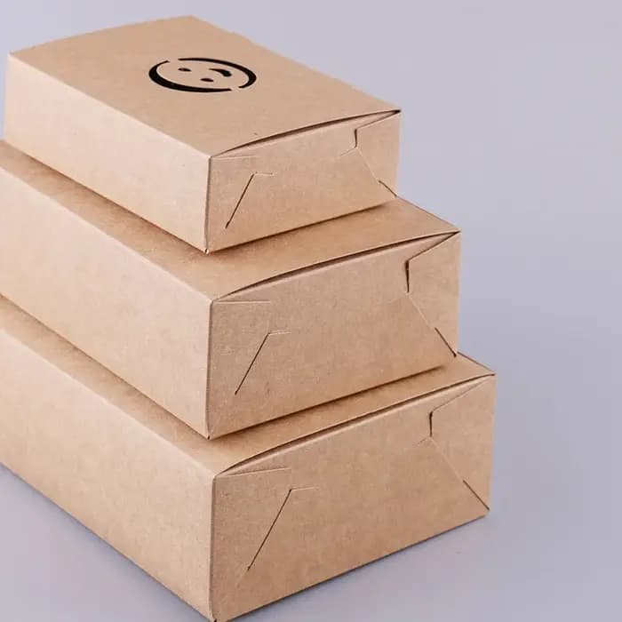 Boîte à lunch en papier kraft