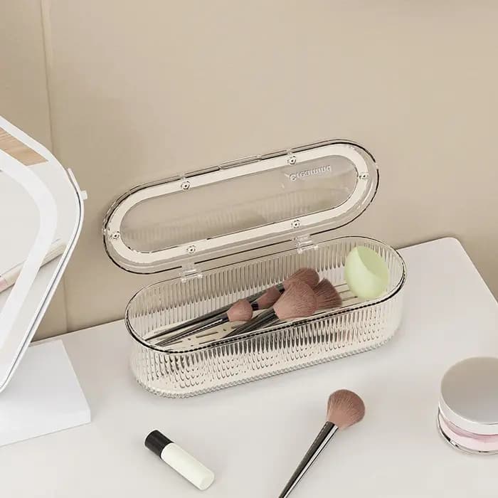 Boîte de rangement pour couverts avec couvercle