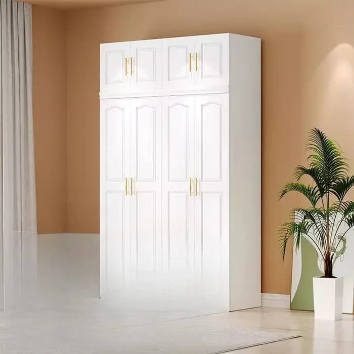 Armoire de luxe européenne moderne blanc femmes affichage Armable garde-robe organisateur