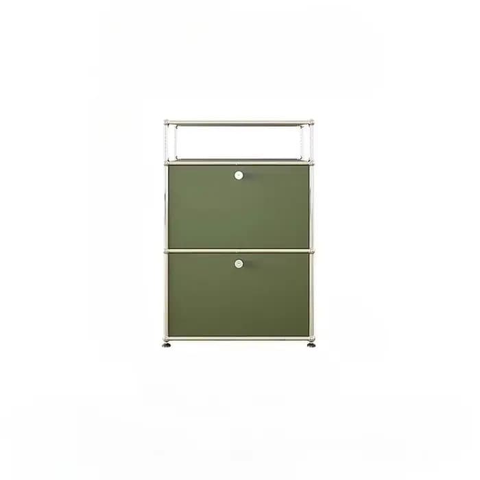 Armoire de cuisine moderne simplicité vert Olive casier de rangement en acier inoxydable commode organisateur armoires de salon meubles