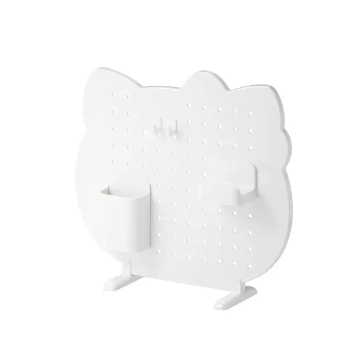 Support de rangement de bureau en panneau perforé